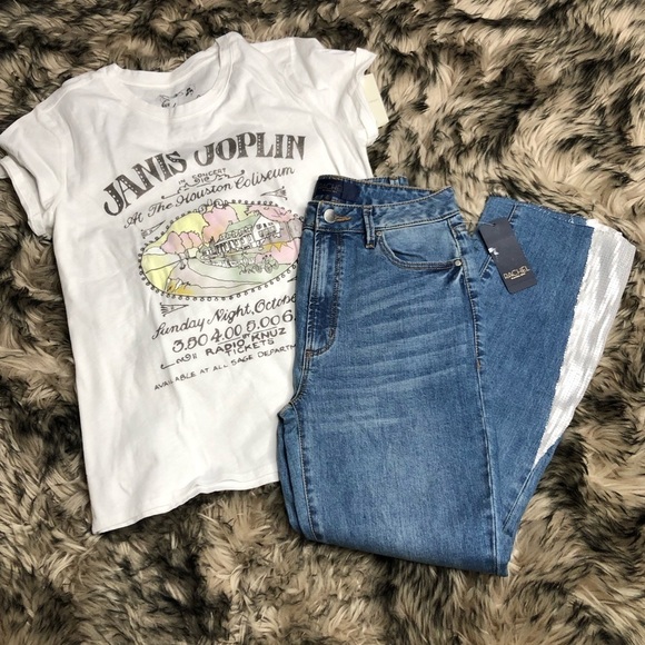 RACHEL Roy hi rise cropped raw hem sequin detail jeans - Picture 8 of 13